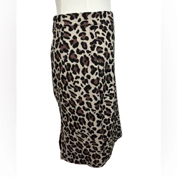 Maeve Animal Print Midi Pencil Skirt Size XS - Picture 2 of 5